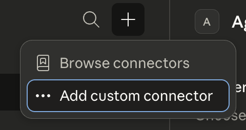 Add Connector button
